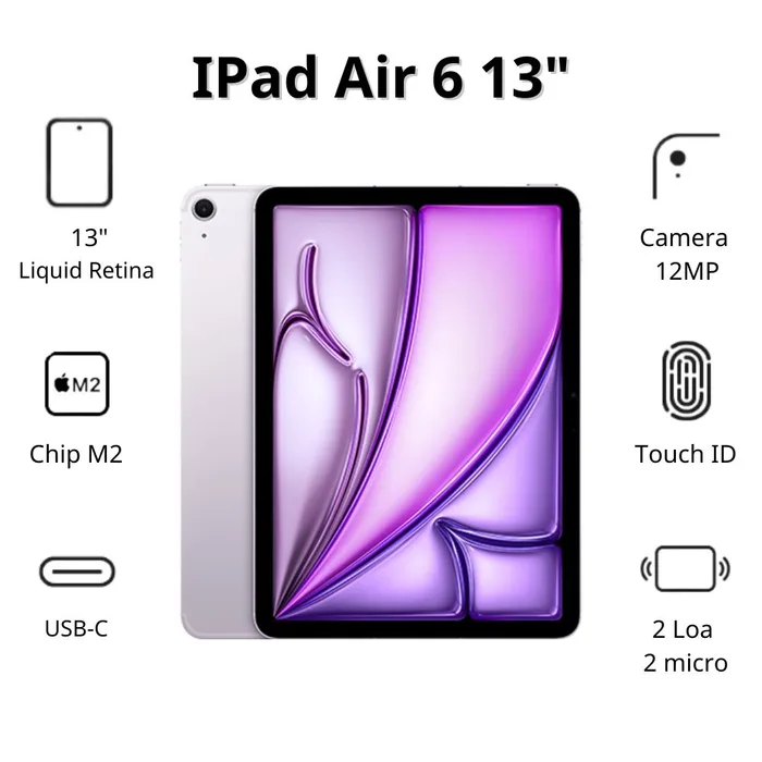 Apple iPad Air 6 13 M2 512 LTE Purple